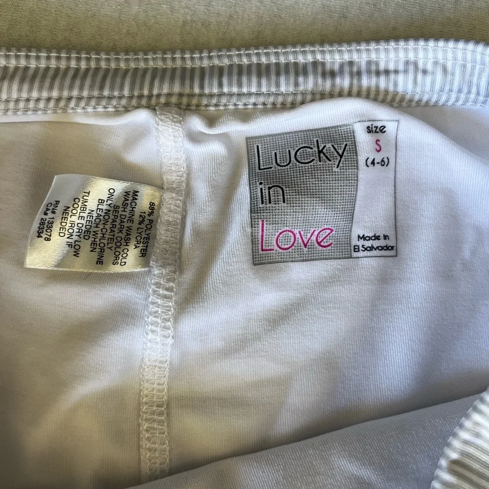 Lucky in Love Gray and Purple Mini Skirt - Picture 2 of 4